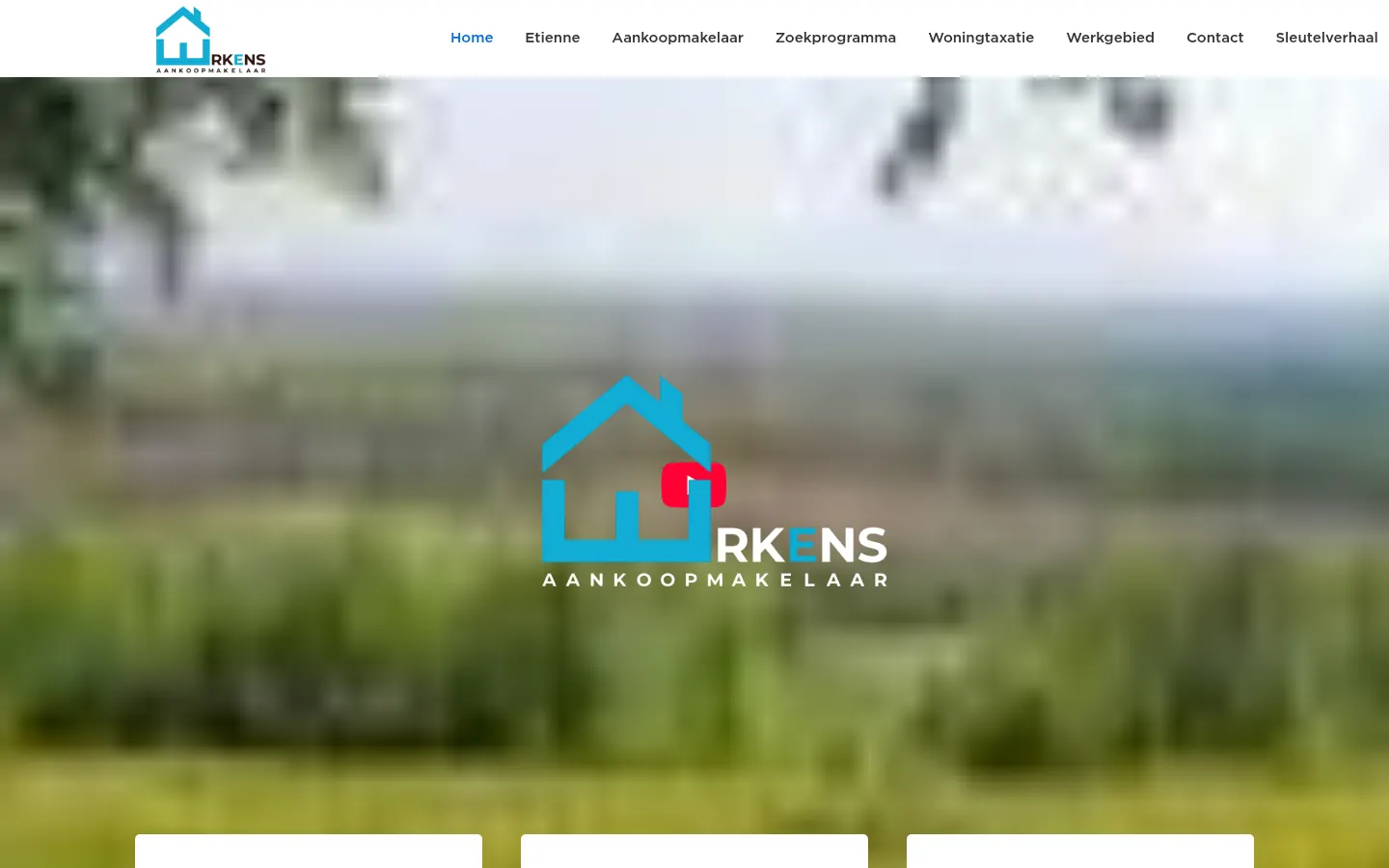 Website van Erkens Aankoopmakelaar, gemaakt door Triggerz Design Studio
