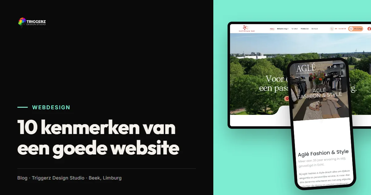 10 kenmerken van een goede website, artikel van Triggerz Design Studio