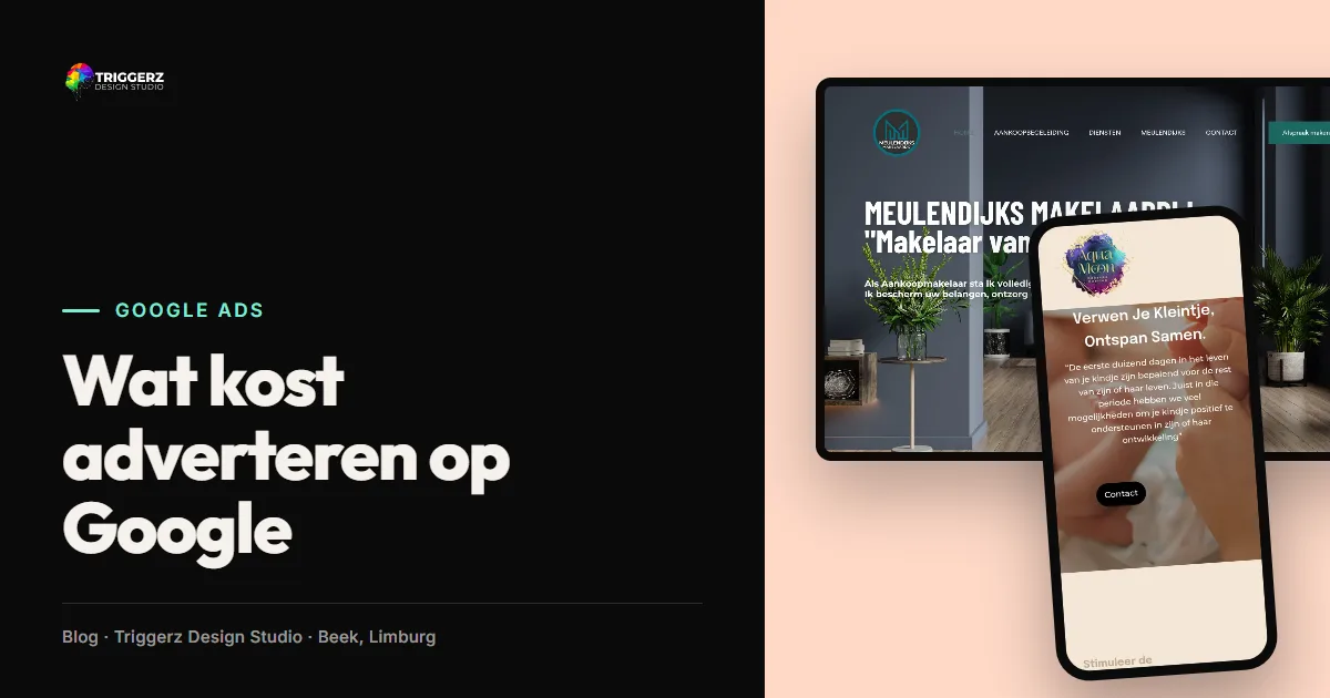 Wat kost adverteren op Google, artikel van Triggerz Design Studio
