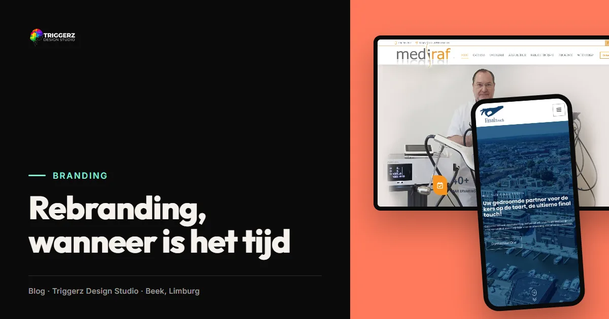 Rebranding, wanneer is het tijd, artikel van Triggerz Design Studio