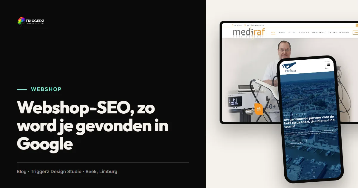 Webshop-SEO, zo word je gevonden in Google, artikel van Triggerz Design Studio