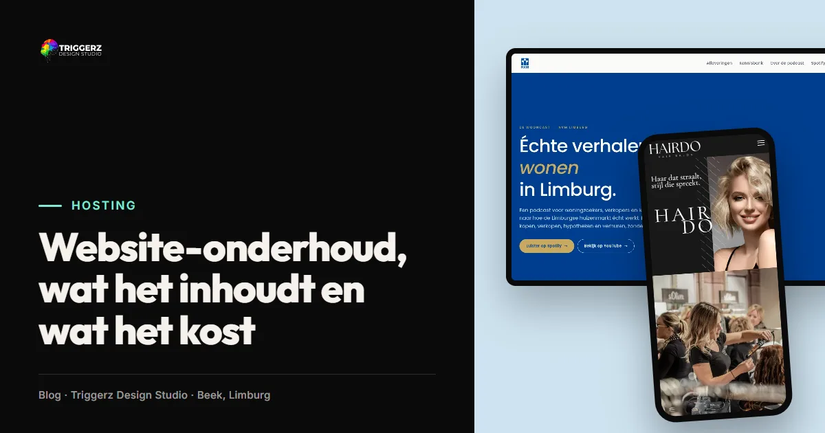Website-onderhoud, wat het inhoudt en wat het kost, artikel van Triggerz Design Studio