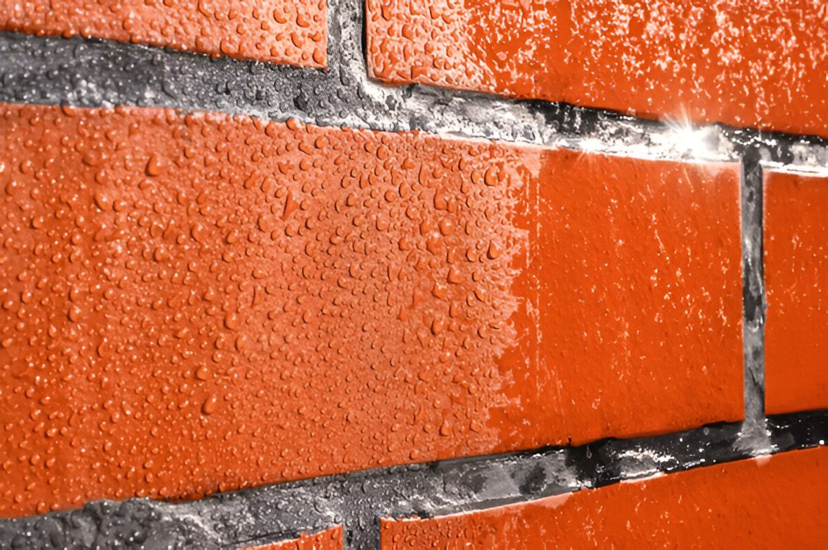 Impregneren van bakstenen muur