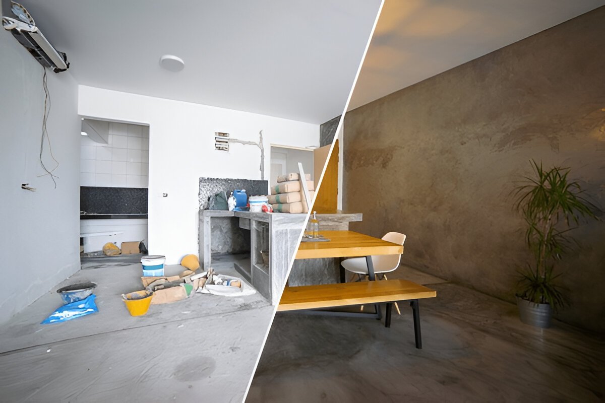 Modern interieur na verbouwing